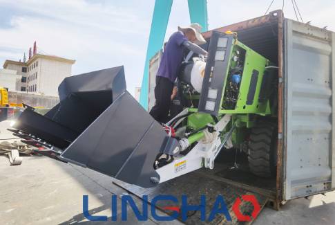 Shipment of self-loading concrete mixer truck and diesel trailer pump to Sudan
